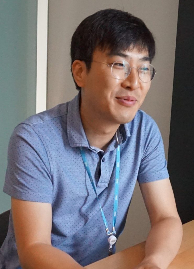 네이버웍스 선택 이유를 설명하고 계신 MBC 정보콘텐츠부 박시완 님.